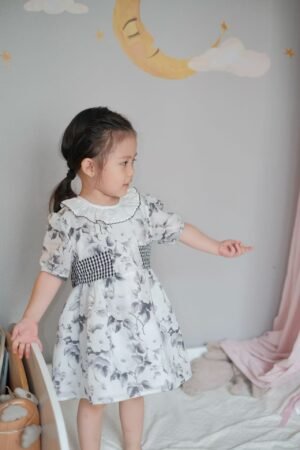 Frost Ink Backless Romper and Dress Set