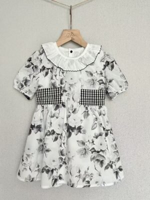 Frost Ink Backless Romper and Dress Set