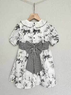 Frost Ink Backless Romper and Dress Set