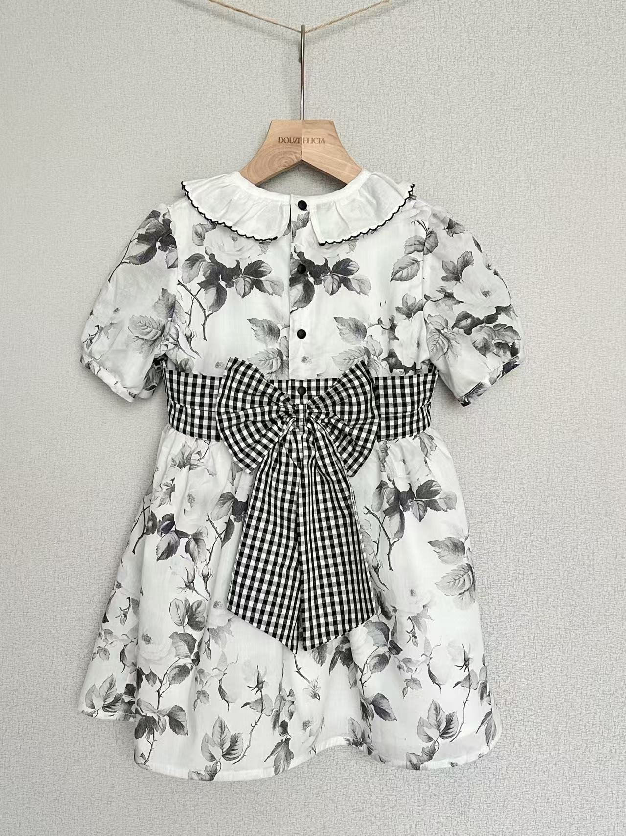 Frost Ink Backless Romper and Dress Set