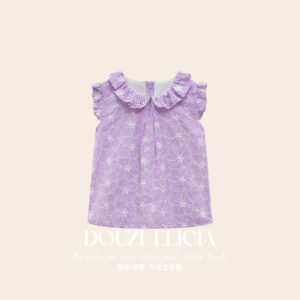 Blouse Purple Cutout