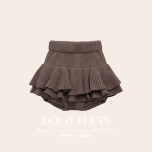 Knit Skirt Brown