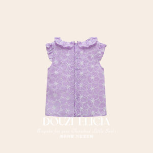Blouse Purple Cutout