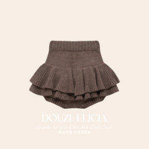 Knit Skirt Brown