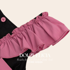 Two-Piece Set Black Pink