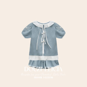 Apricot Set Sandy Shore ( blue white )